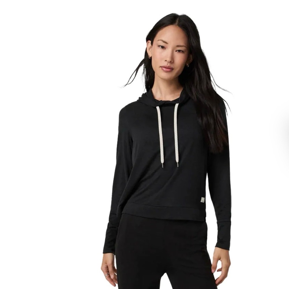 Vuori Black heather Halo Essential Hoodie